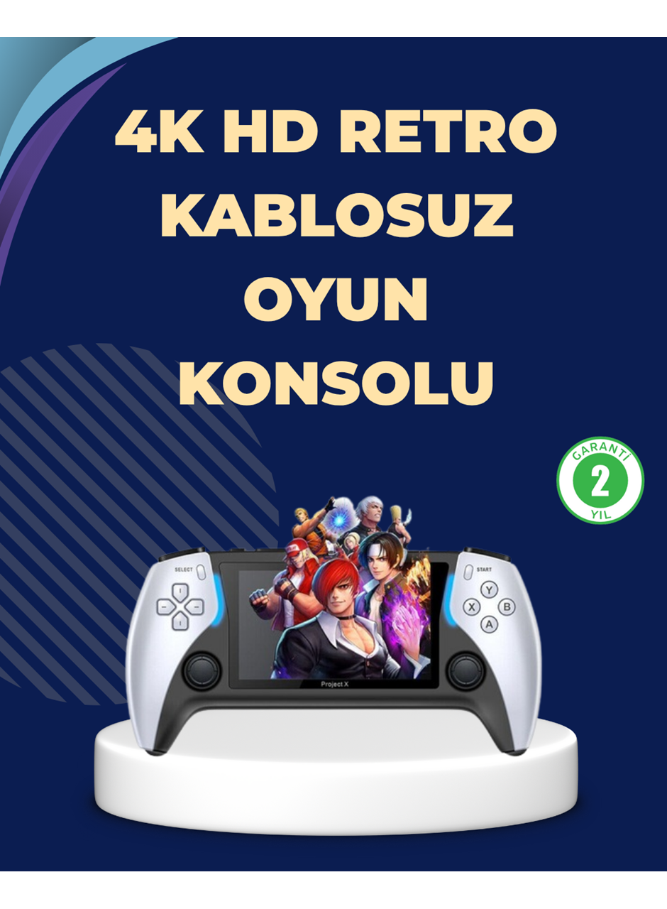 Kompakt ve Hafif Retro Oyun Konsolu 1000 Klasik Oyun Dahil