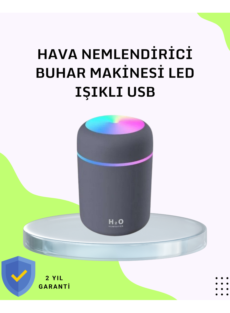 Taşınabilir Hava Nemlendirici – Renkli Işık ve USB Bağlantı