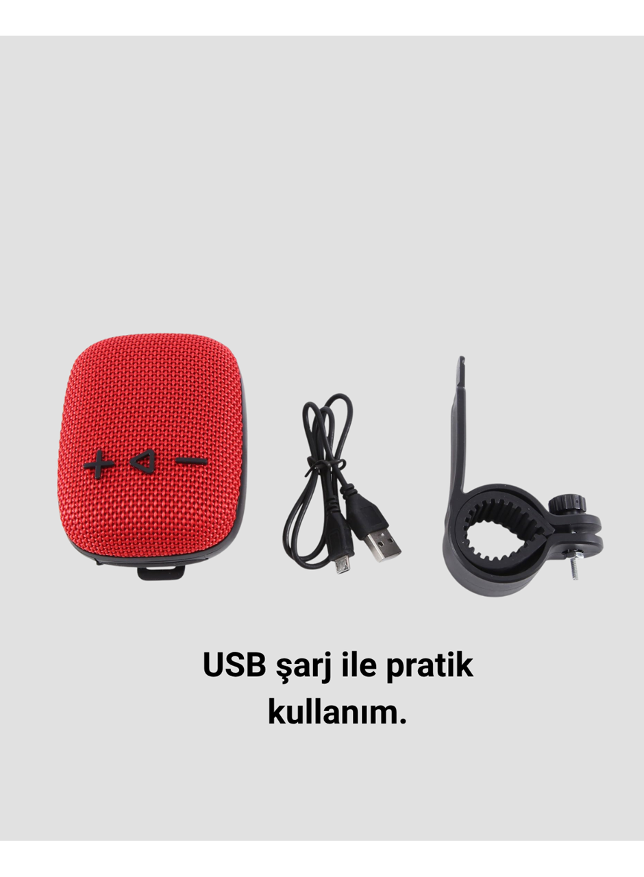Taşınabilir Bluetooth Hoparlör Suya Dayanıklı Kumaş Kaplama