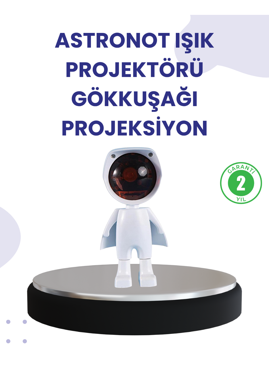 Dekoratif Gün Batımı Işığı – Astronot Figürlü