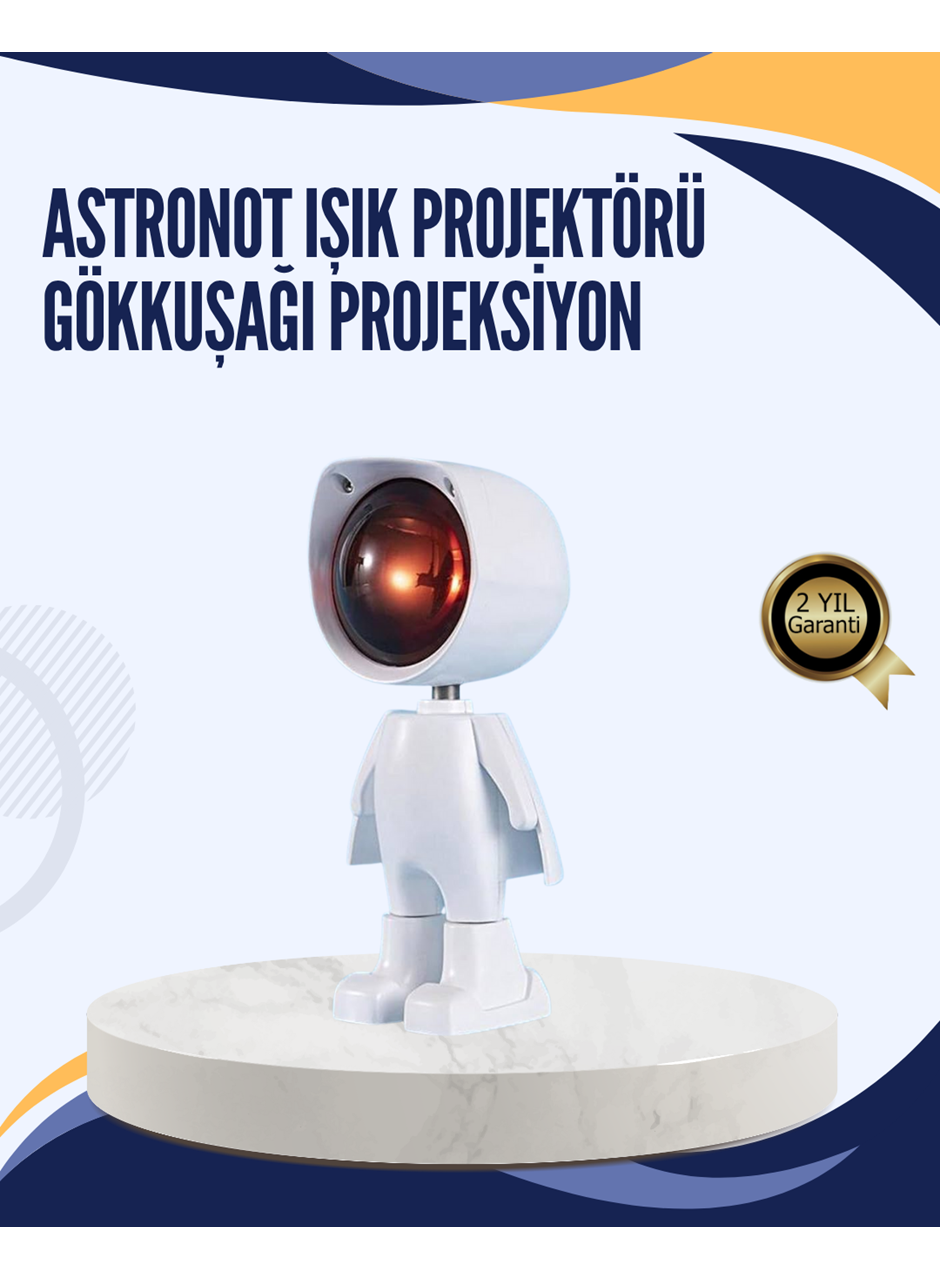 Gün Batımı Efekti Sunan Astronot LED Masa Lambası