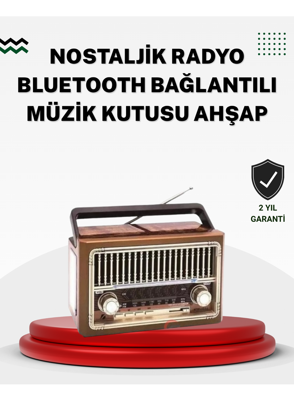 Ahşap Görünümlü Masaüstü Bluetooth Cihaz