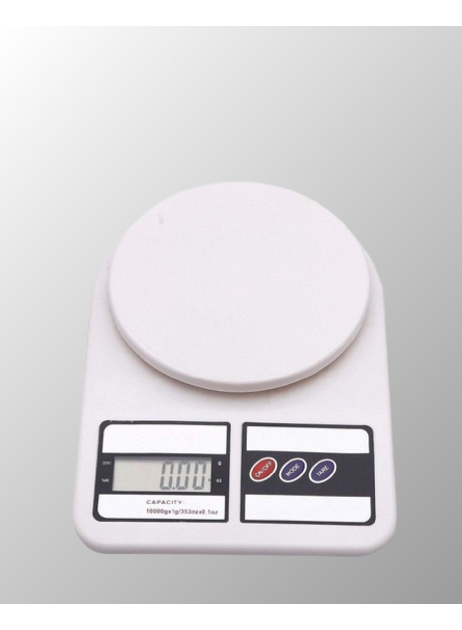 Dijital Mutfak Terazisi 10kg Kapasiteli 1g Hassasiyetli
