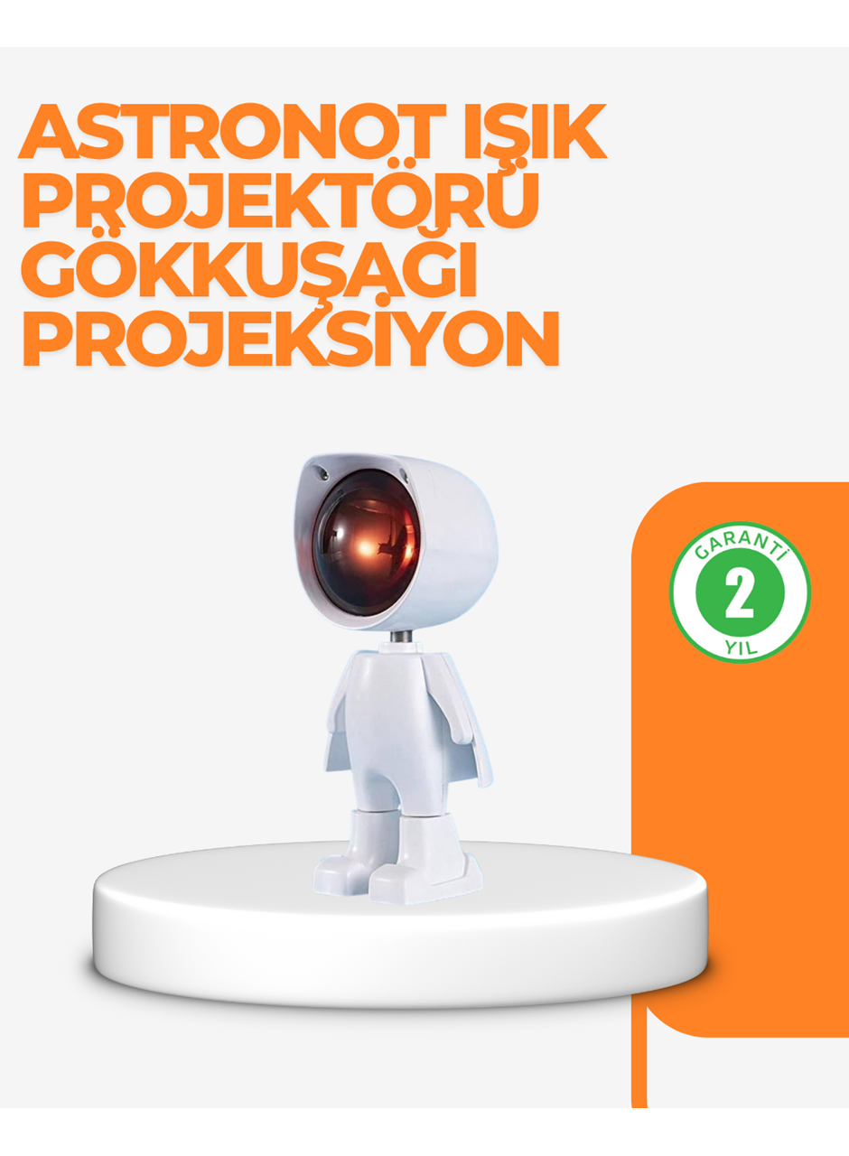 USB Şarjlı Taşınabilir Gün Batımı Projektör Lambası