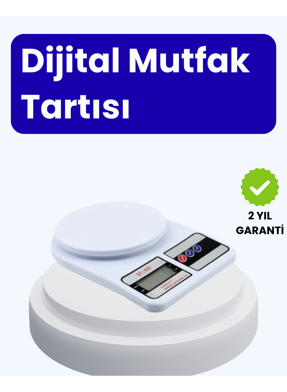 Dijital Mutfak Terazisi 10kg Kapasiteli 1g Hassasiyetli