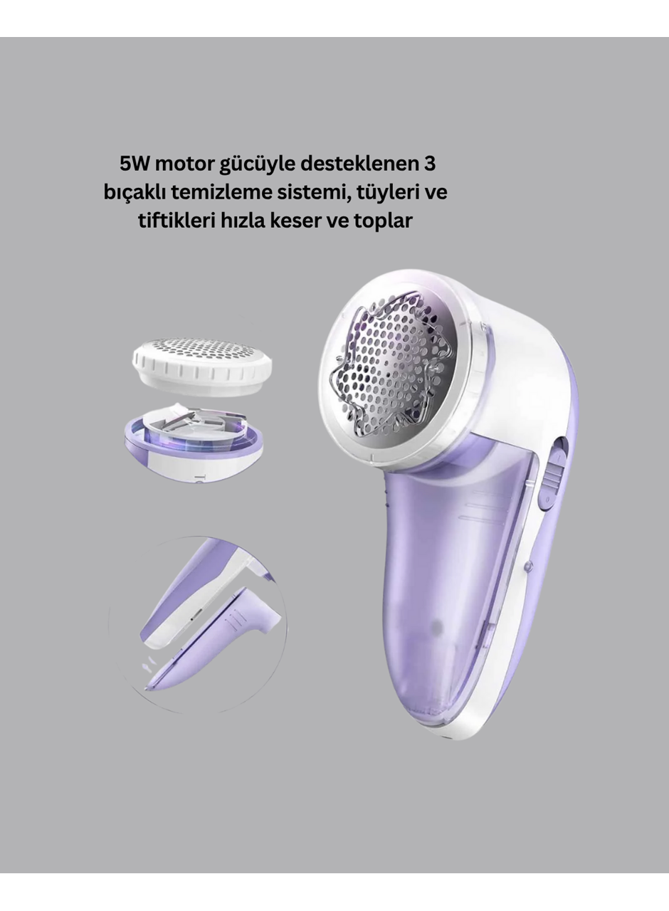 Tüy ve Tiftik Temizleyici – 3 Bıçaklı, 200ml Kapasiteli