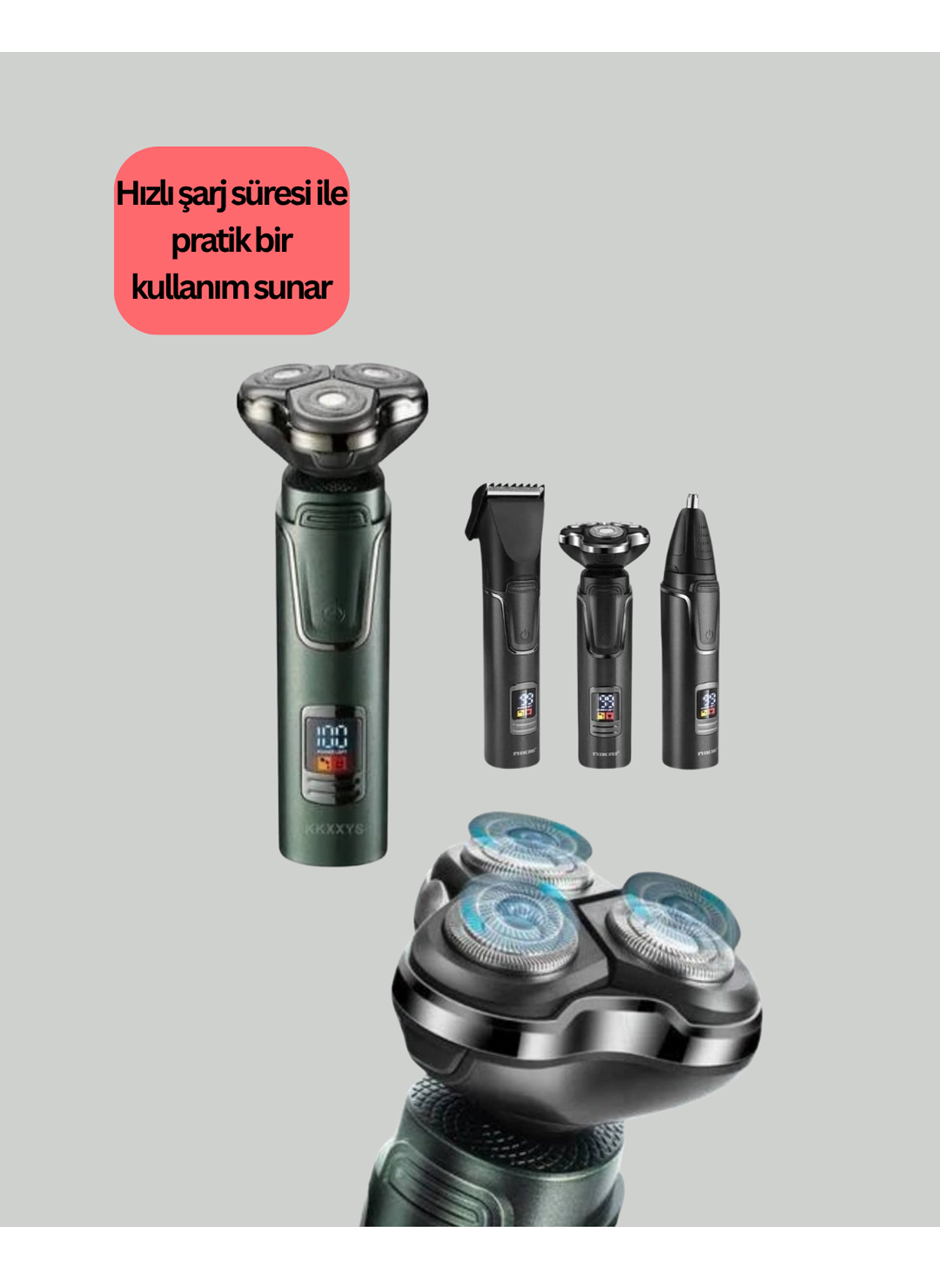 Kablosuz Şarjlı Çok Amaçlı Tıraş Makinesi