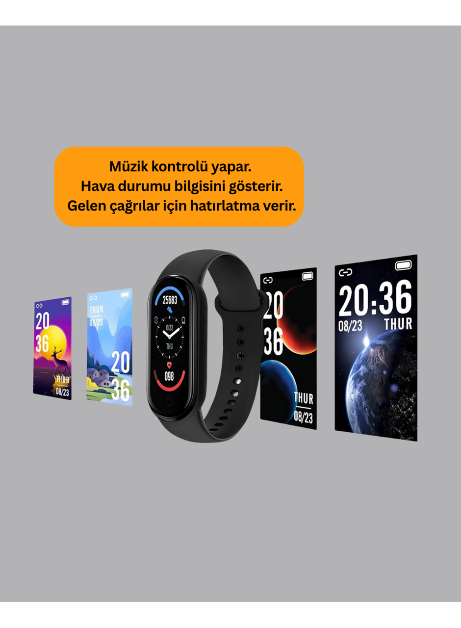 uzun şarjlı Spor Akıllı Saat – Adımsayar ve Nabız Ölçer Özellikli