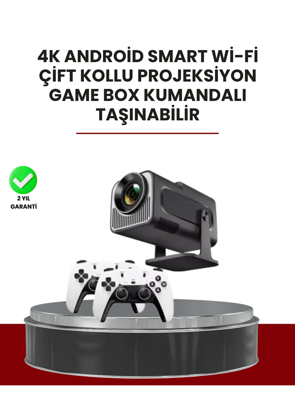 Taşınabilir Full HD Projektör - 1 GB RAM, 8 GB Hafıza