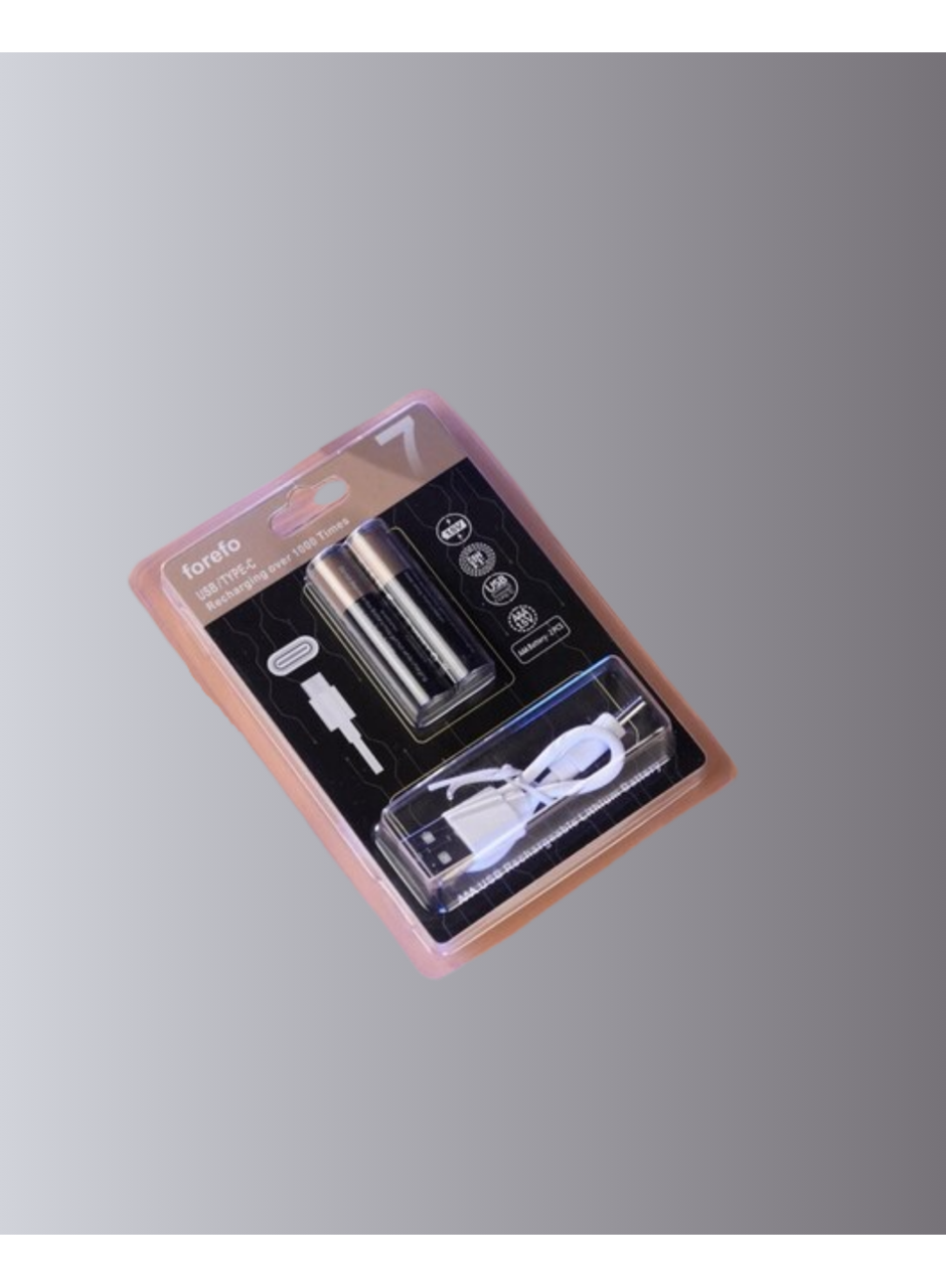 USB Type-C Şarjlı AAA Lityum Pil | 1.5V Sabit Voltaj, 1000+ Şarj Döngüsü ile Uzun Ömür