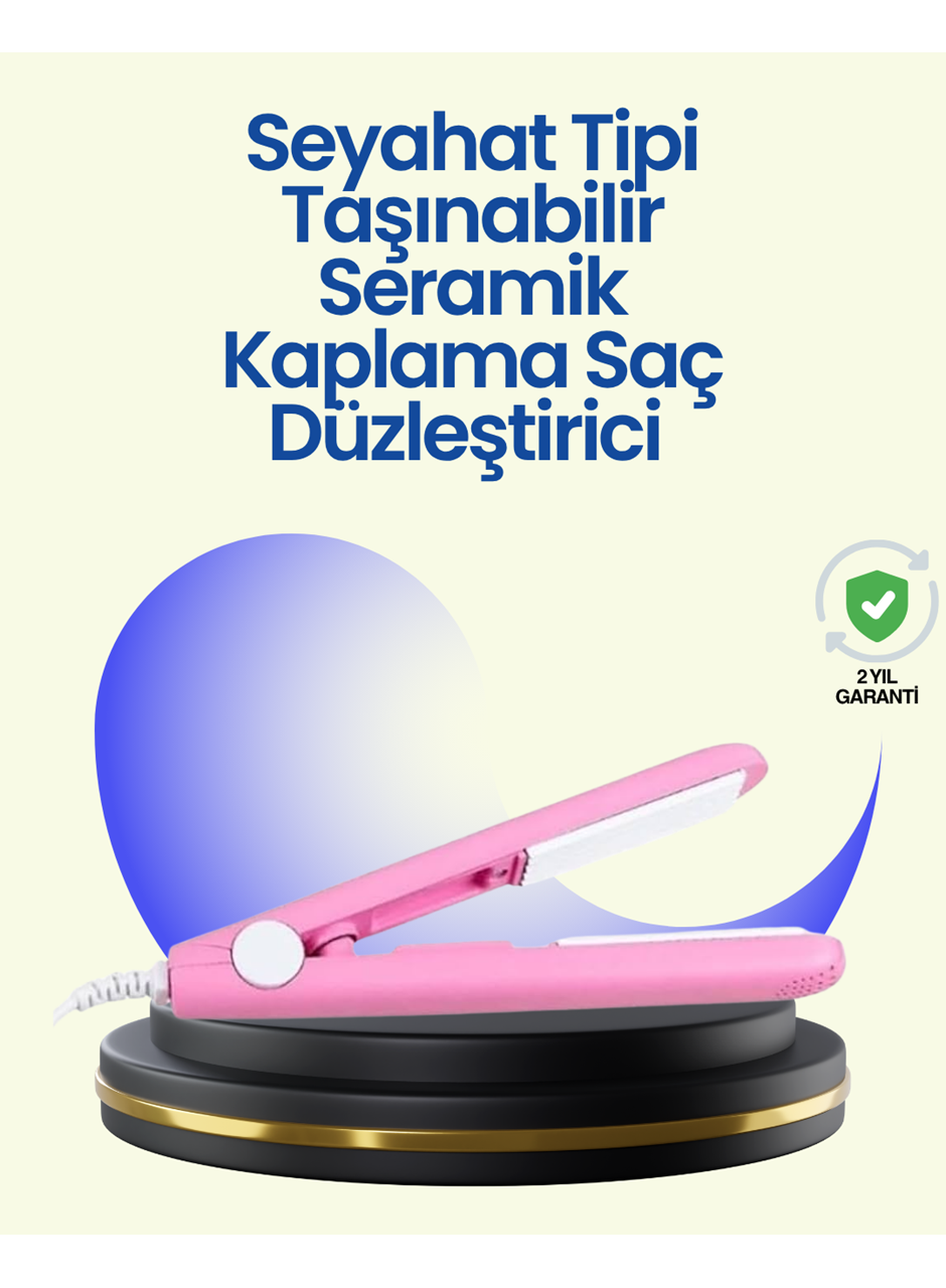 Hafif ve Taşınabilir Seramik Kısa Saç Maşası – Seyahate Uygun Ergonomik ve Güvenli Tasarım