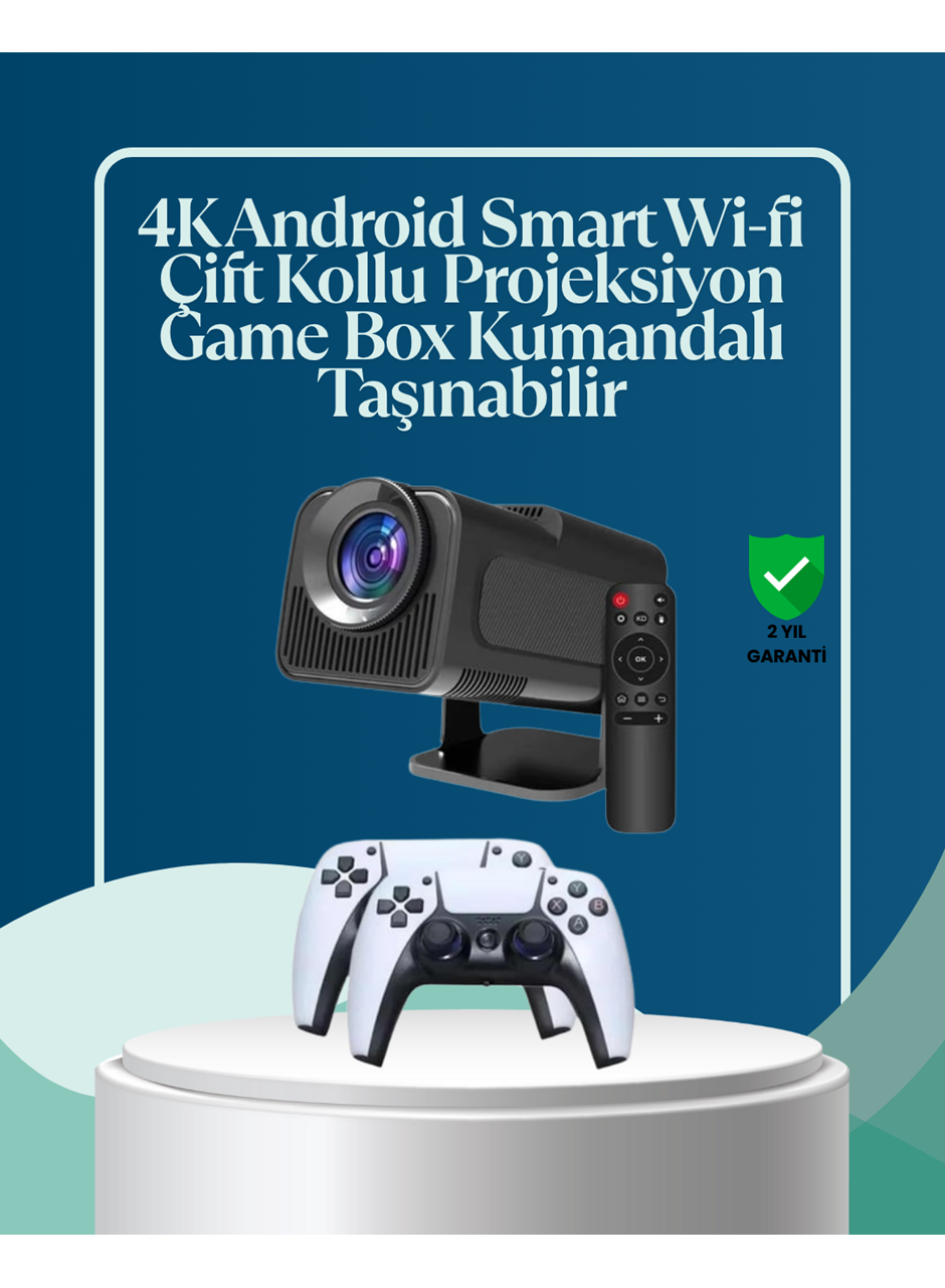 450 ANSI Lümen, 4K Destekli Kompakt Ev Projektörü