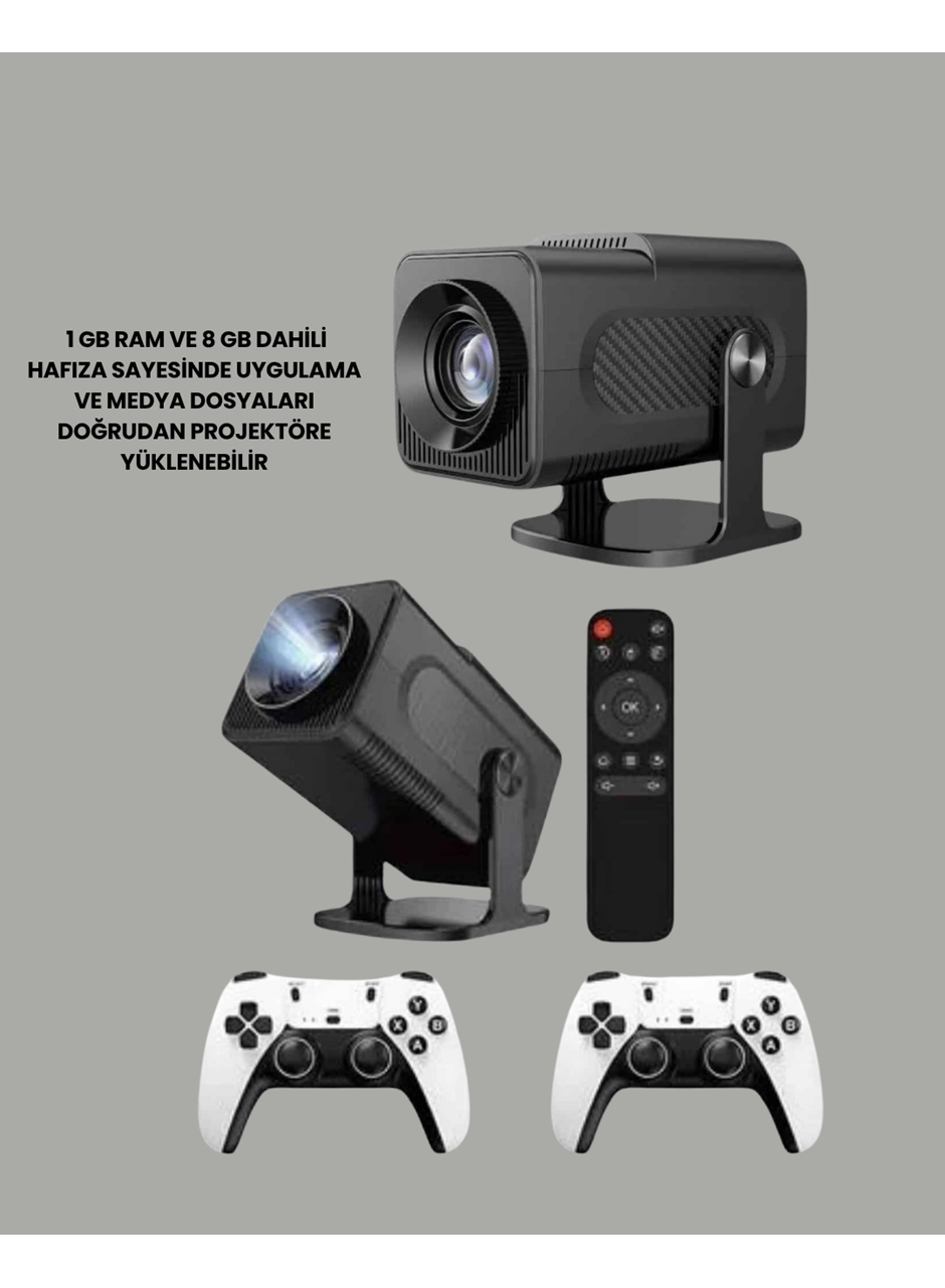 450 ANSI Lümen, 4K Destekli Kompakt Ev Projektörü