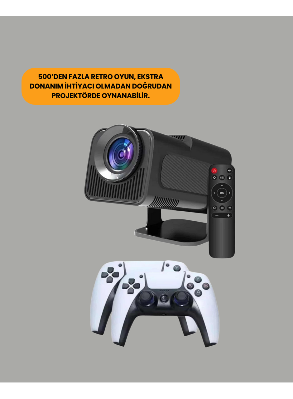 450 ANSI Lümen, 4K Destekli Kompakt Ev Projektörü