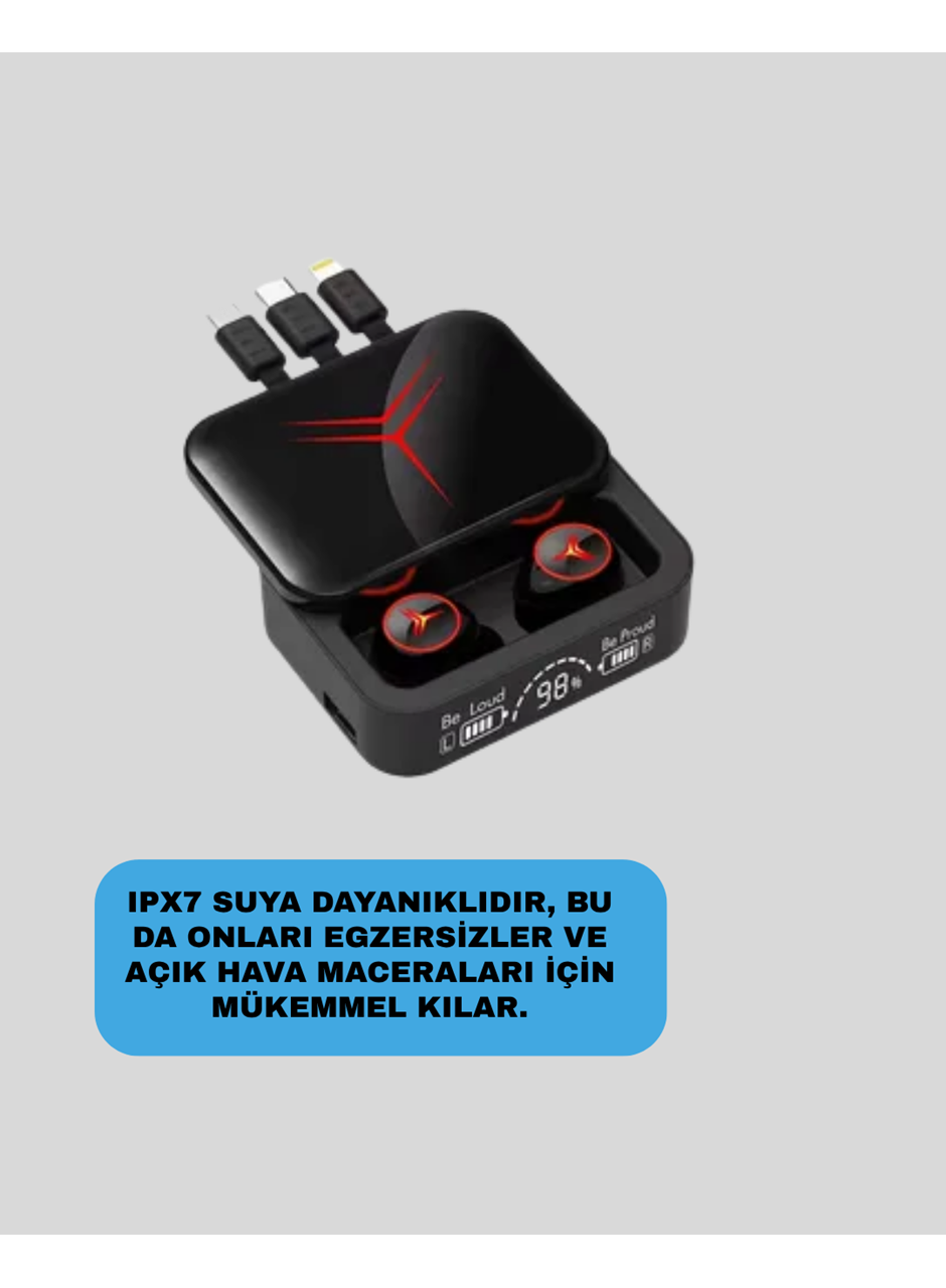 IPX6 Suya Dayanıklı Kablosuz Kulaklık – Hafif ve Taşınabilir Tasarım