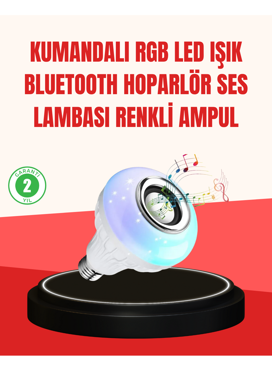 Akıllı LED Ampul – E27 Uyumlu ve Müzik Çalarlı Tasarım