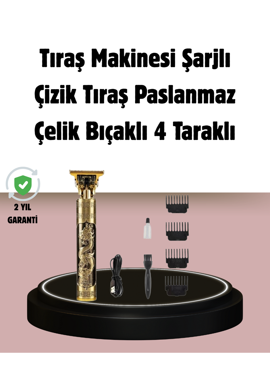 Şarjlı Titanyum Bıçaklı Saç Kesme Makinesi