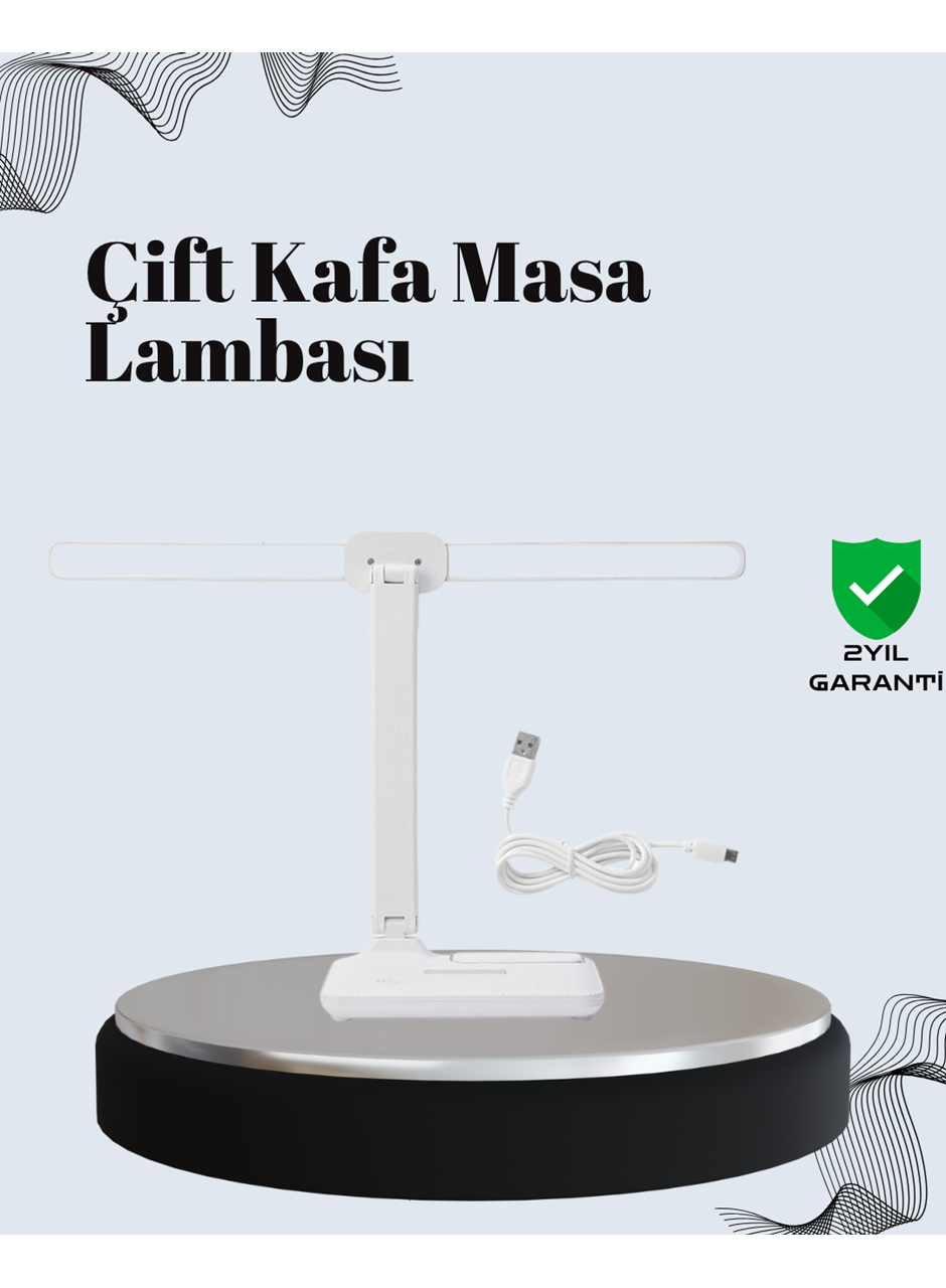 Ayarlanabilir Açıya Sahip Masa Lambası | Kademeli Işık Seviyesi, Modern ve Kompakt Tasarım