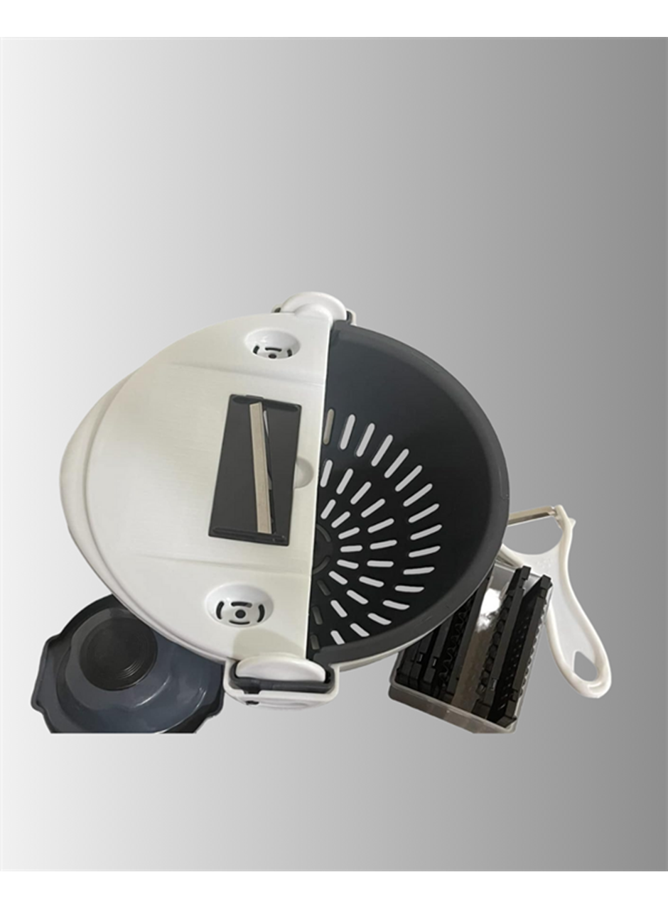 Süzgeçli Çok Fonksiyonlu Döner Rende ve Doğrayıcı