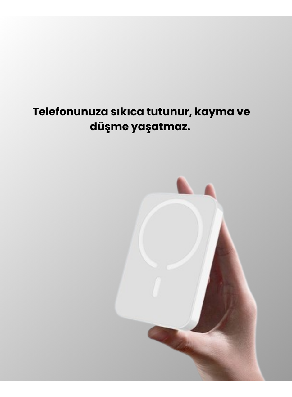 MagSafe Manyetik Powerbank – iPhone İçin Hızlı, Kablosuz ve Güvenli Şarj