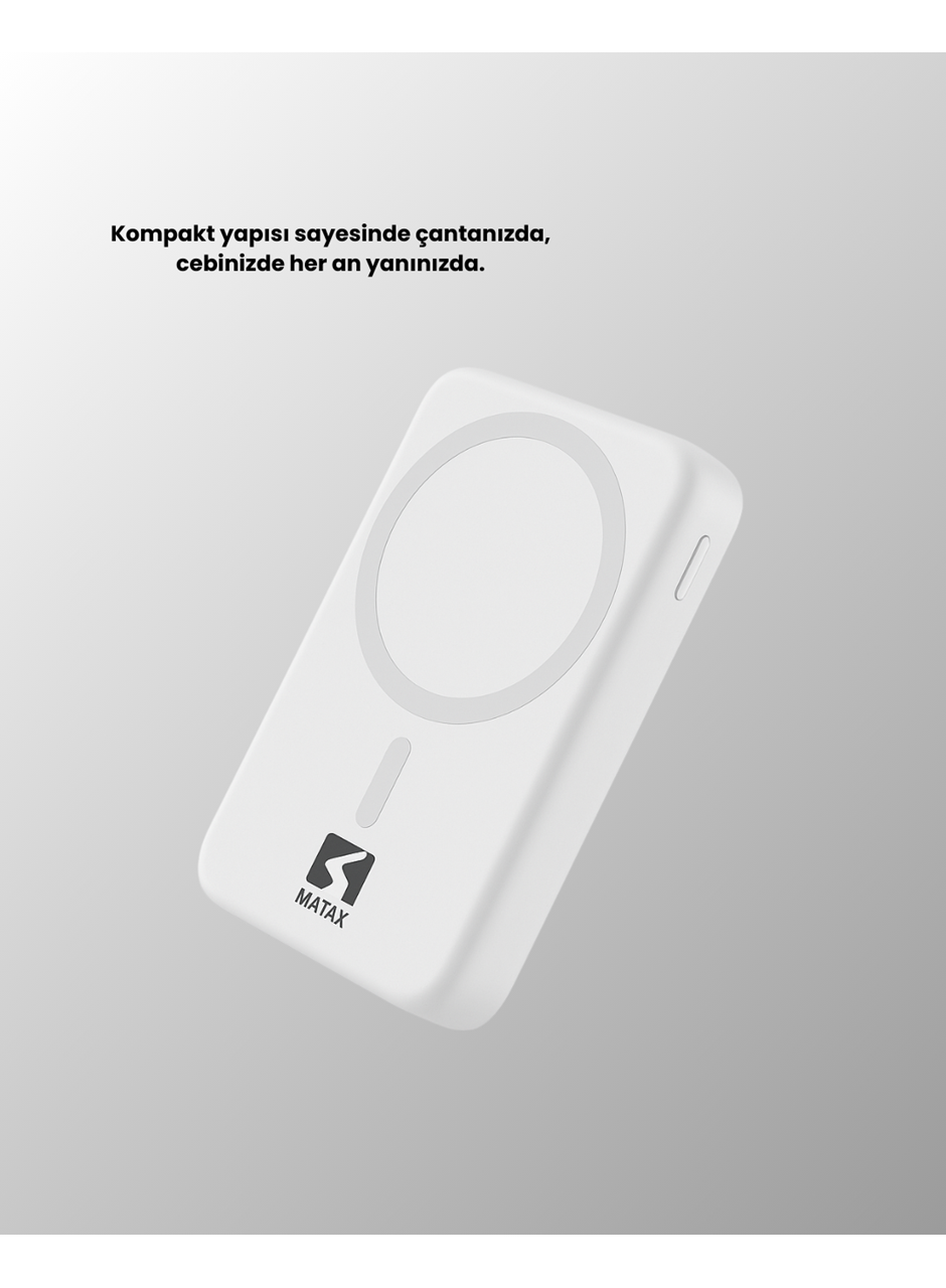 Ultra İnce Manyetik Powerbank – Hızlı Şarj, Güçlü Tutuş, 10000 mAh Kapasite