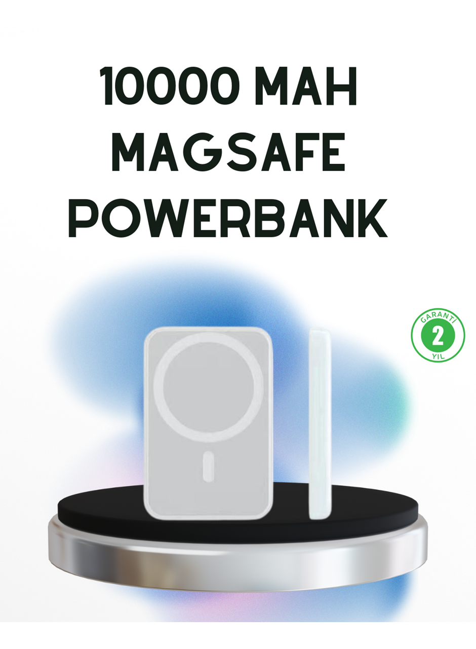 Kablosuz MagSafe Powerbank – iPhone Uyumlu, 10000 mAh, Isı Dağılımlı