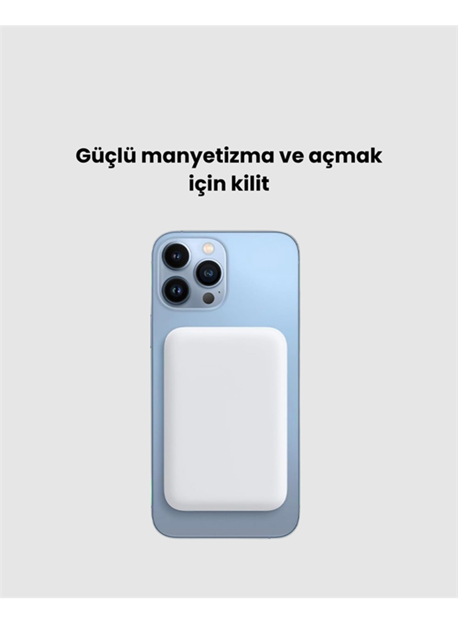 Kablosuz MagSafe Powerbank – iPhone Uyumlu, 10000 mAh, Isı Dağılımlı