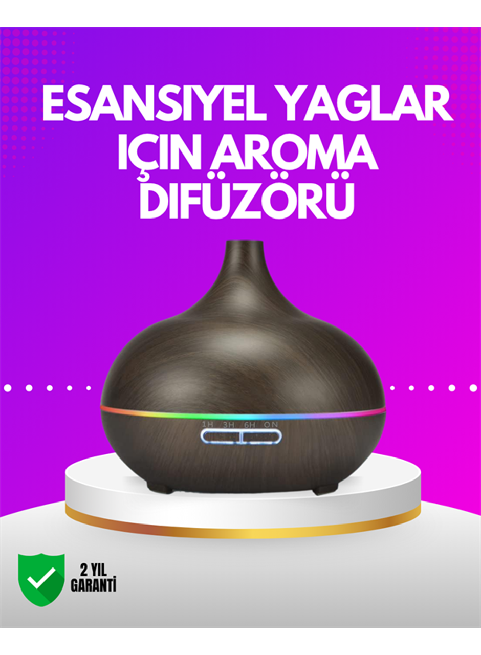 Zamanlayıcılı ve Otomatik Kapanmalı Aromaterapi Nemlendirici Difüzör