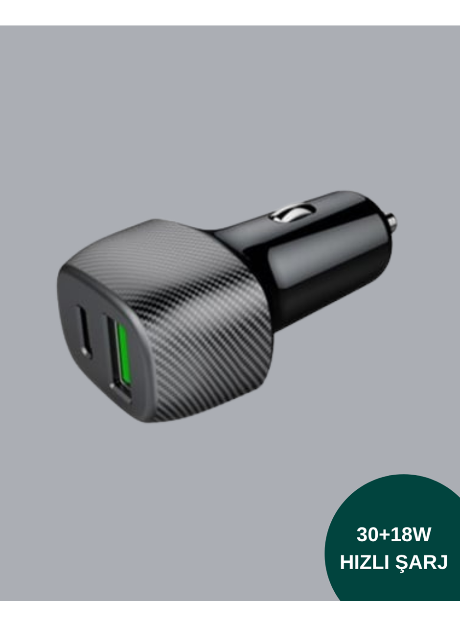 Power Delivery Destekli 38W Araç Tipi Hızlı Şarj Cihazı