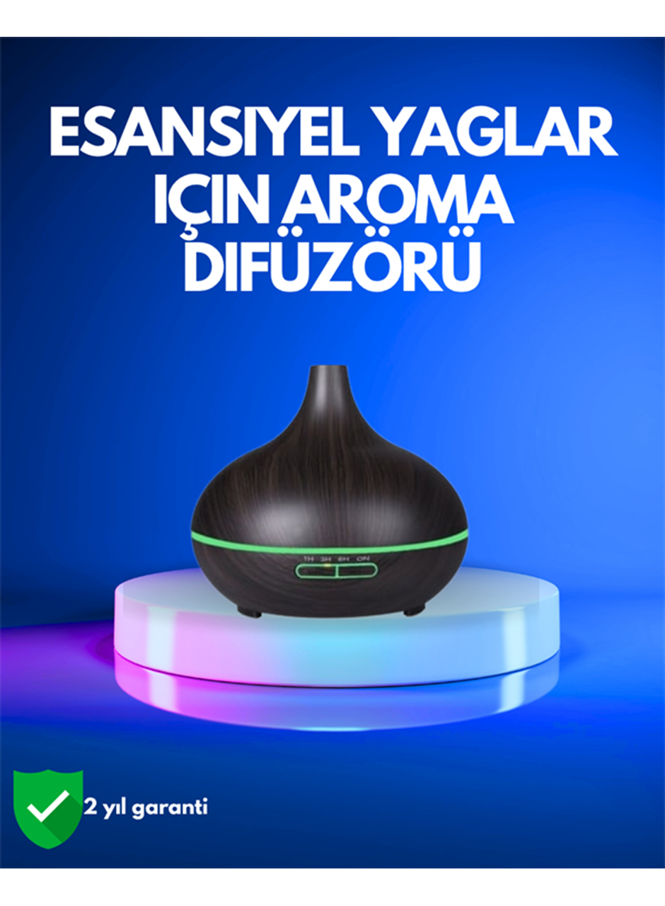 550 ml Kapasiteli Ultrasonik Difüzör – Yağsız Nemlendirici Kullanımıyla Uyumlu