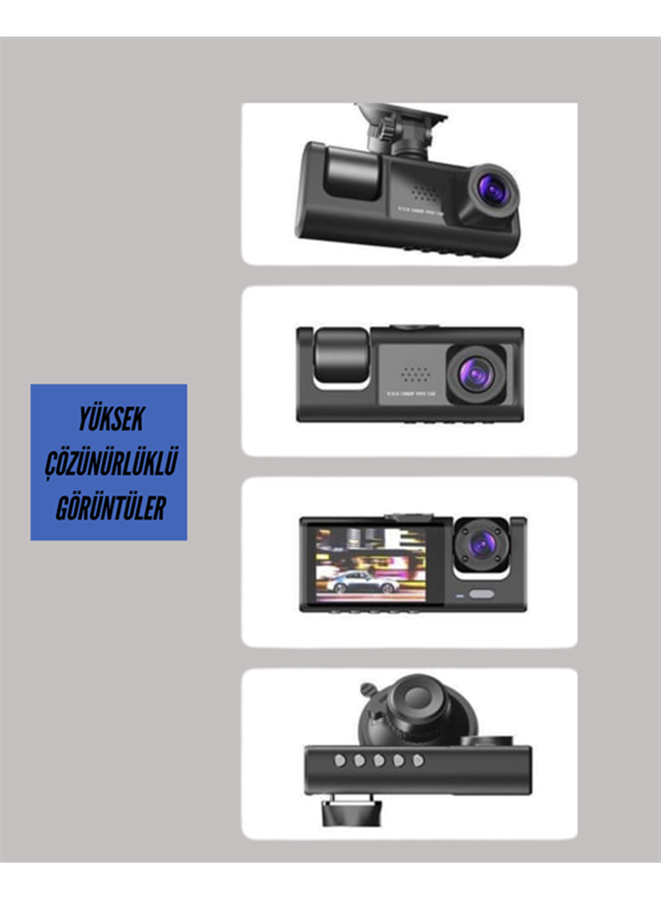 TA-01 LCD Ekranlı Gece Görüşlü Araç Kamerası