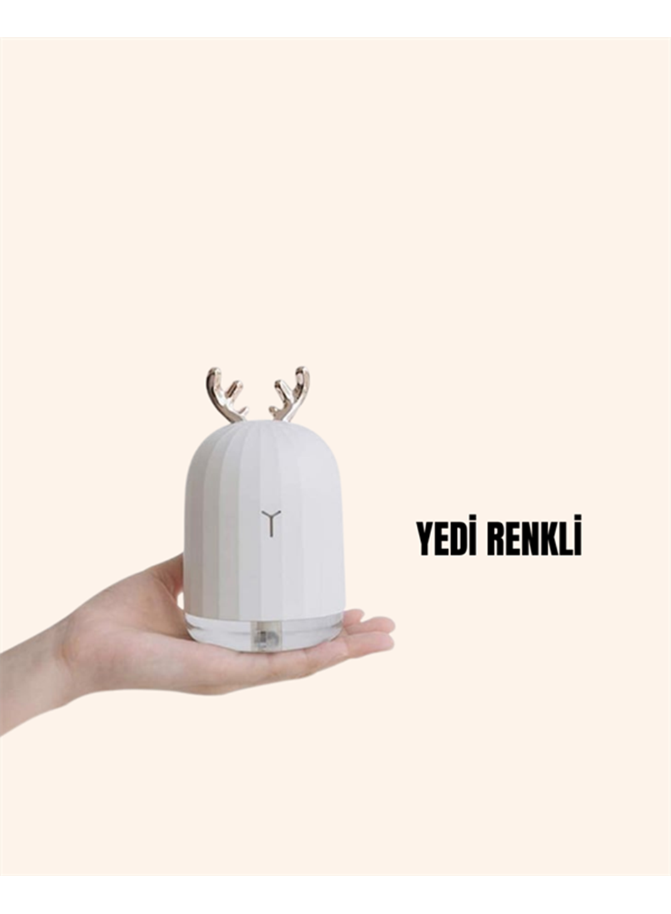 Renkli LED Işıklı ve Sürekli Spreyli Masa Nemlendirici