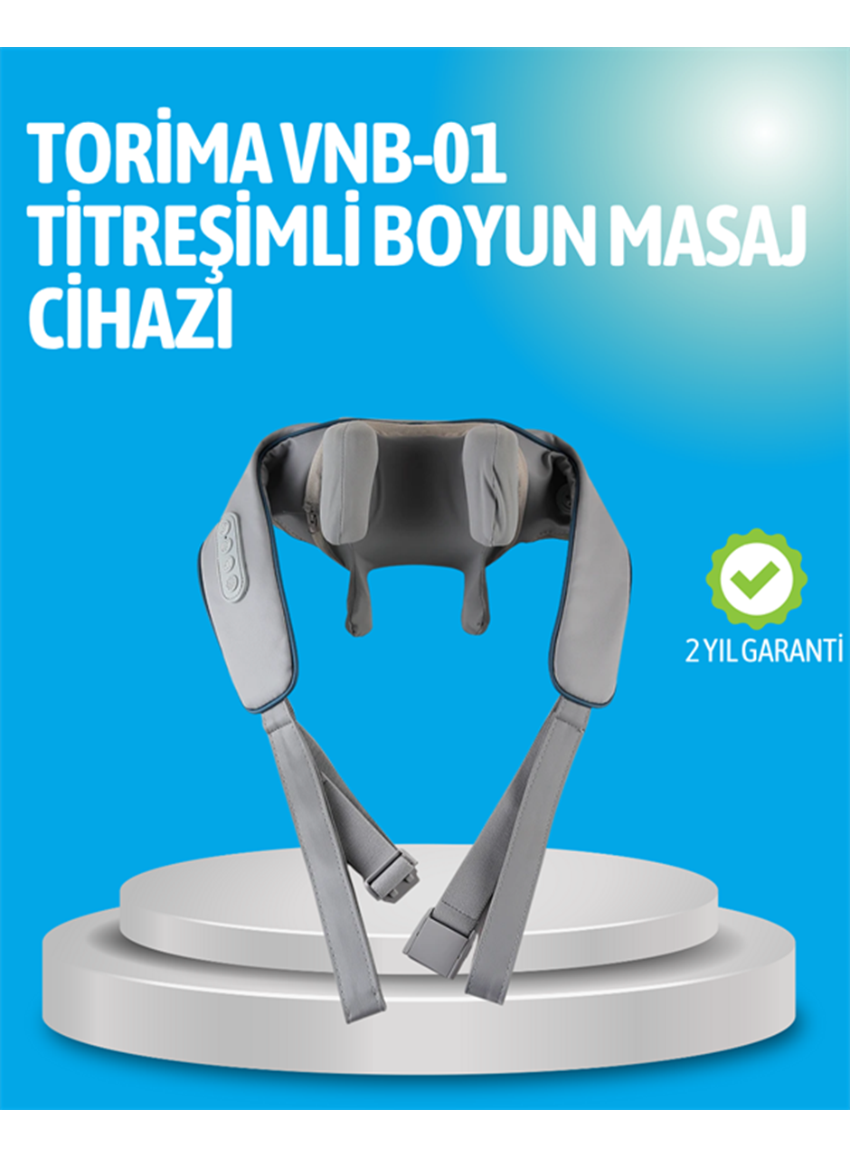 VNB-01 Titreşimli Boyun Masaj Aleti Gri Renk
