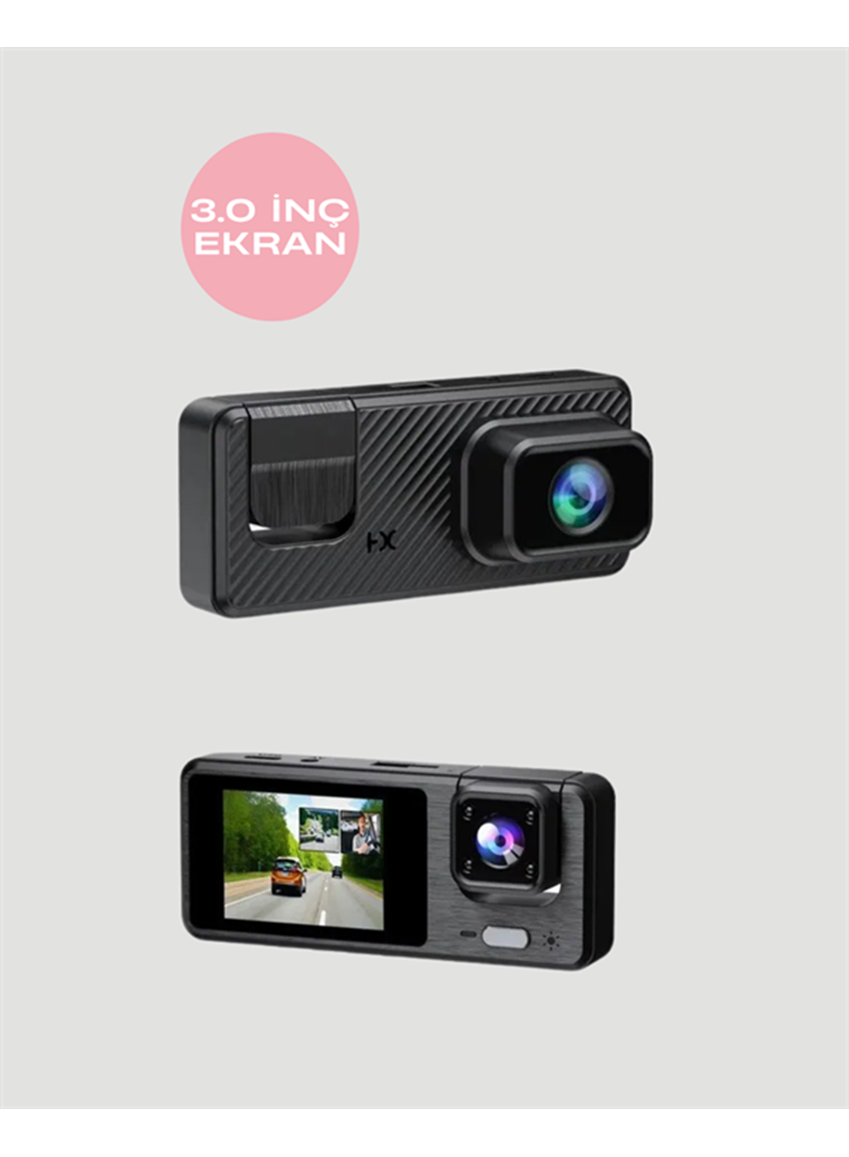 1080P 3 Kameralı Araç DVR -Q301