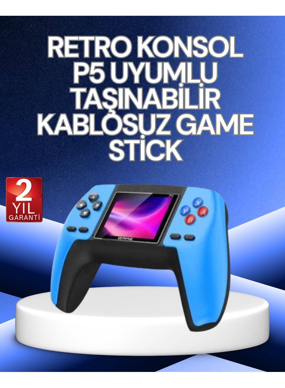 P5 Retro GamePad | 520 Klasik Oyunlu Mini Oyun Konsolu