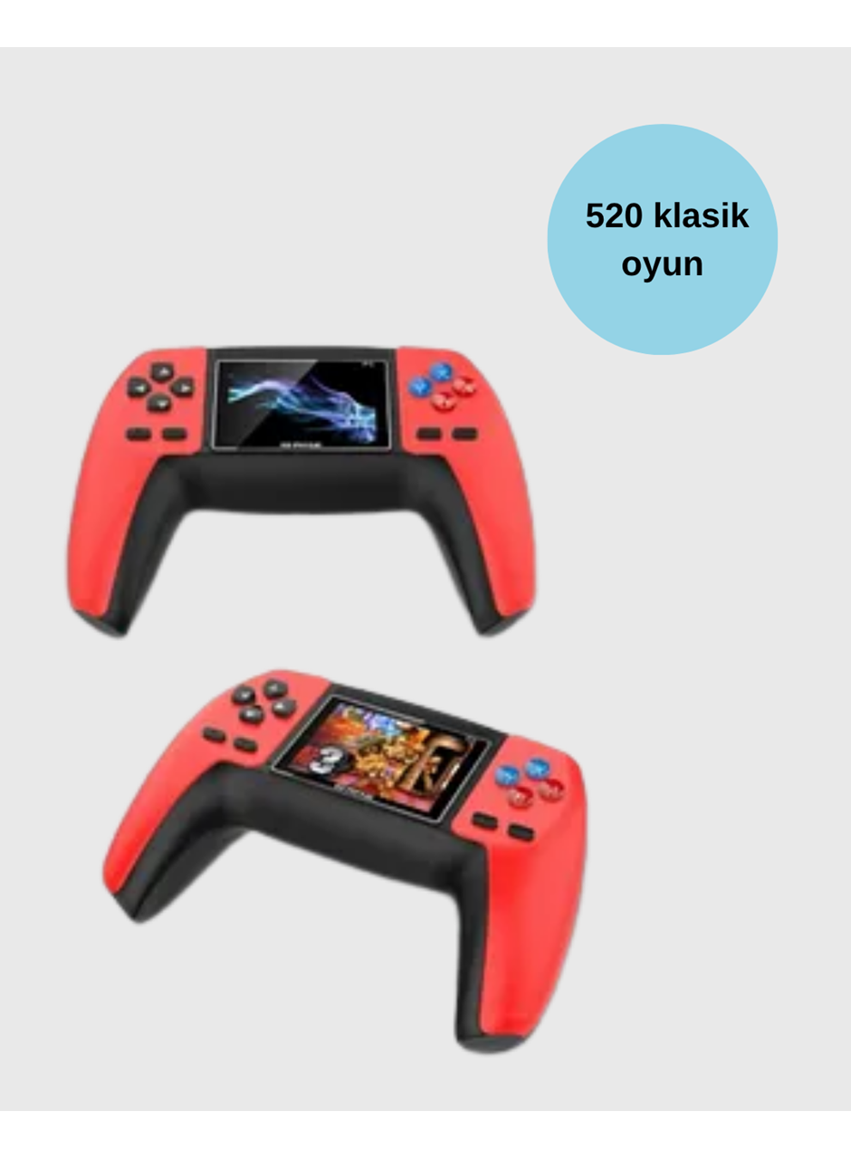 P5 Retro GamePad | 520 Klasik Oyunlu Mini Oyun Konsolu