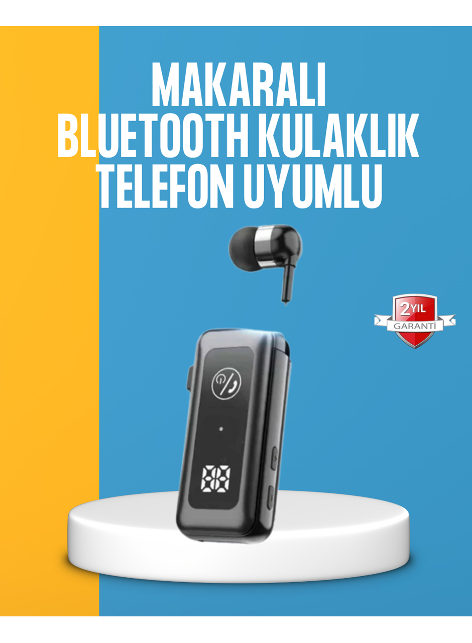 Dijital Ekranlı ve Hızlı Şarjlı Bluetooth 5.2 Makaralı Kulaklık