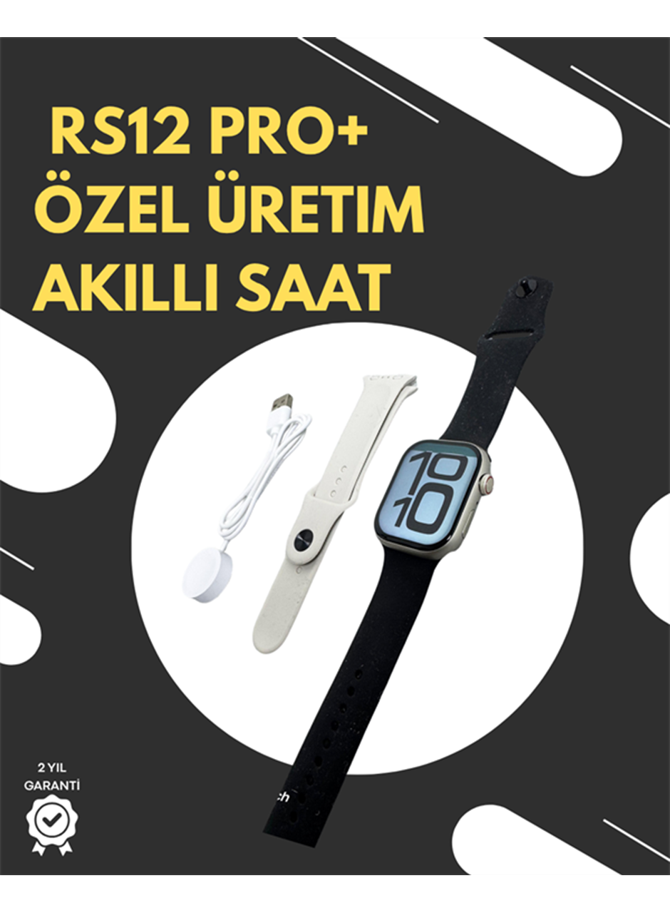 RS12 PRO+ 2025 Serisi Garantili Özel Üretim Akıllı Saat – AMOLED Ekran, GPS, 2GB Hafıza, Sesli Görüşme, Uzun Şarj Süresi