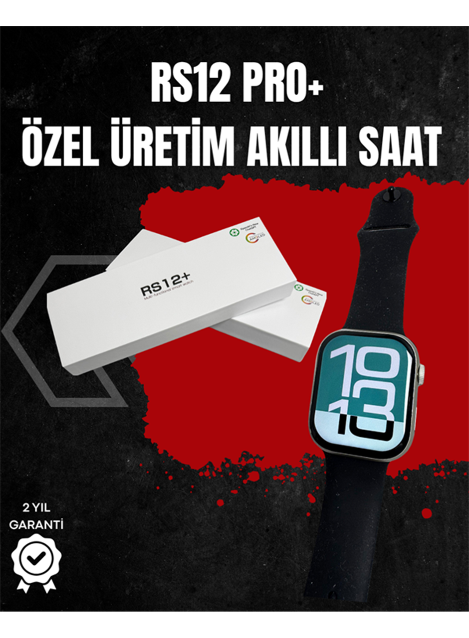 RS12 PRO+ Titanyum Kasa Akıllı Saat – Uyku ve Nabız Takibi, Suya Dayanıklı, Bluetooth Arama