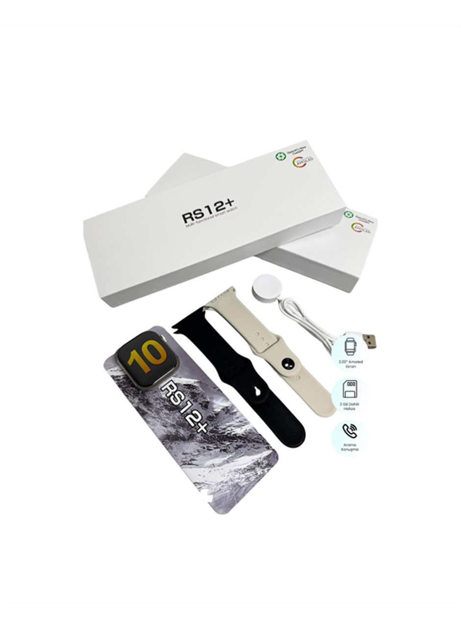 RS12 PRO+ Titanyum Kasa Akıllı Saat – Uyku ve Nabız Takibi, Suya Dayanıklı, Bluetooth Arama