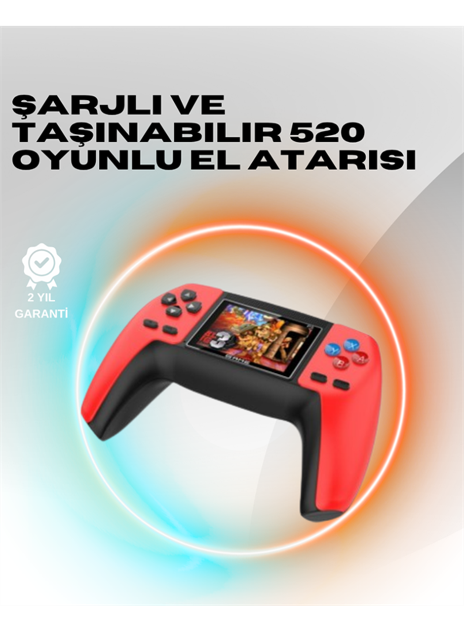 P5 Mini Retro Oyun Konsolu – Tak-Çalıştır, 520 Hazır Oyun, Portatif Kullanım