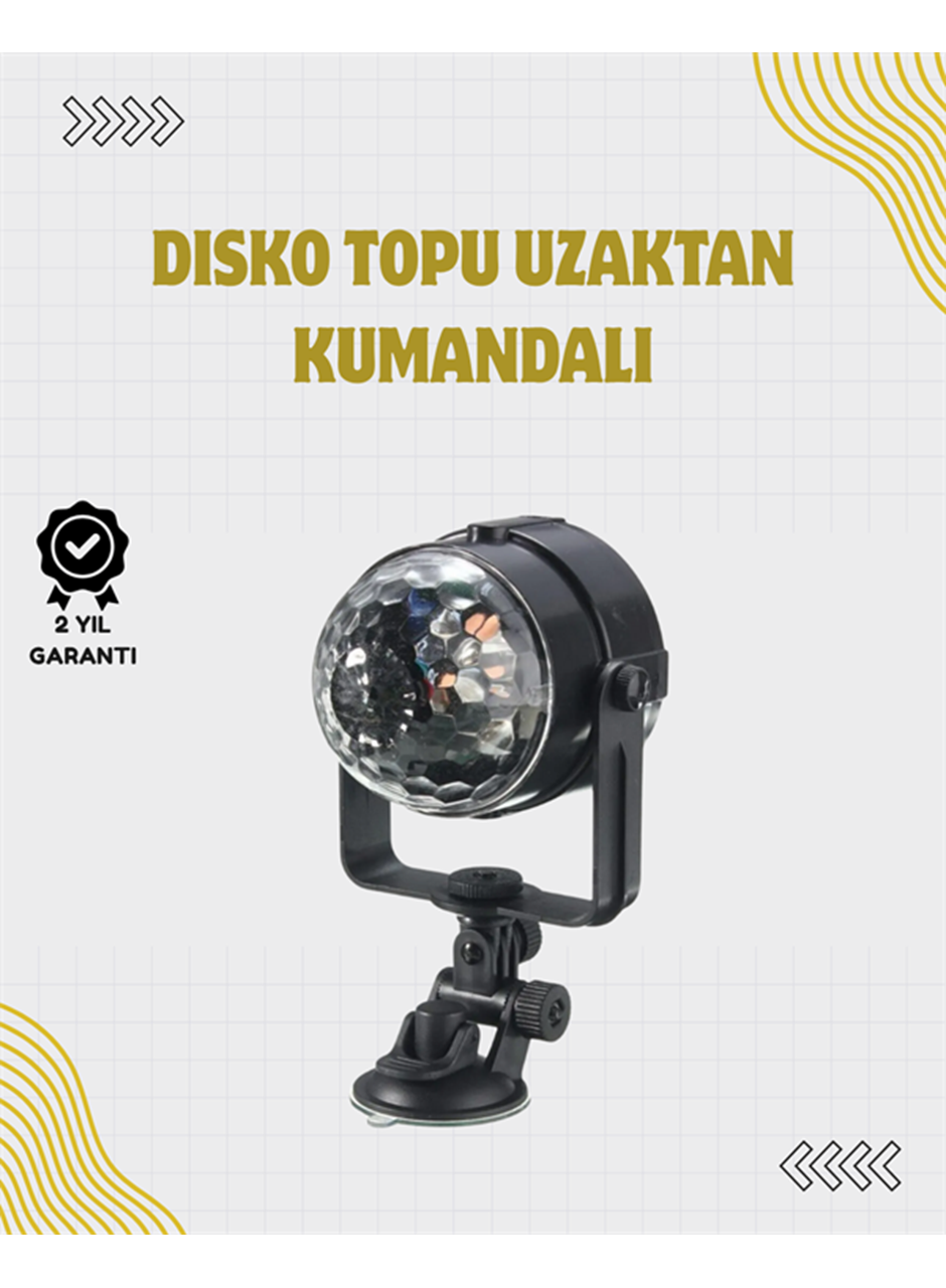 Uzaktan Kumandalı, Ses Kontrollü LED Disko Işığı - Parti ve Kulüpler İçin