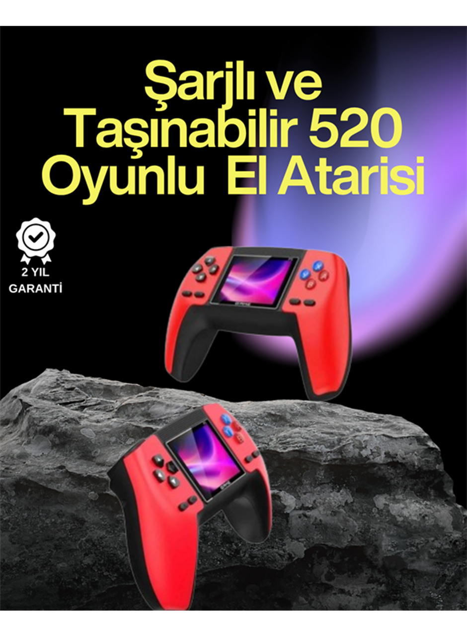 P5 Retro GamePad – 520 Klasik Oyunlu Tak-Çalıştır Mini Konsol