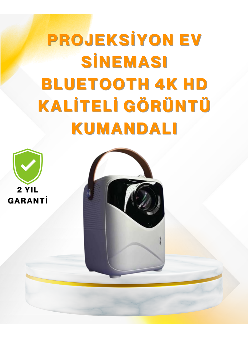 Ultra HD Çözünürlüklü Taşınabilir Projektör – 1920x1080 Piksel Görüntü Kalitesi