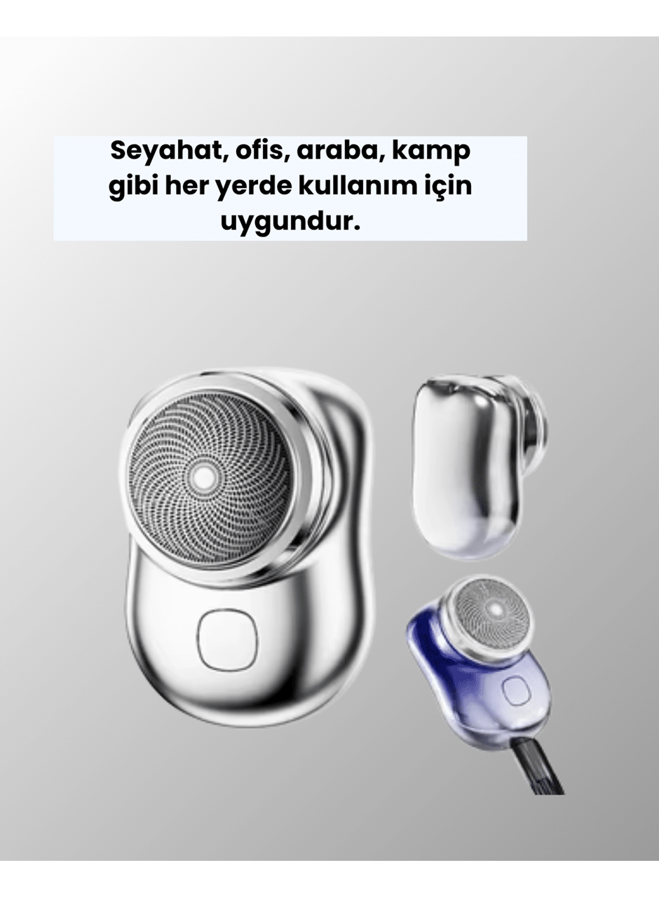 Tüm vücut bölgelerinde kullanılabilen küçük boy tıraş cihazı