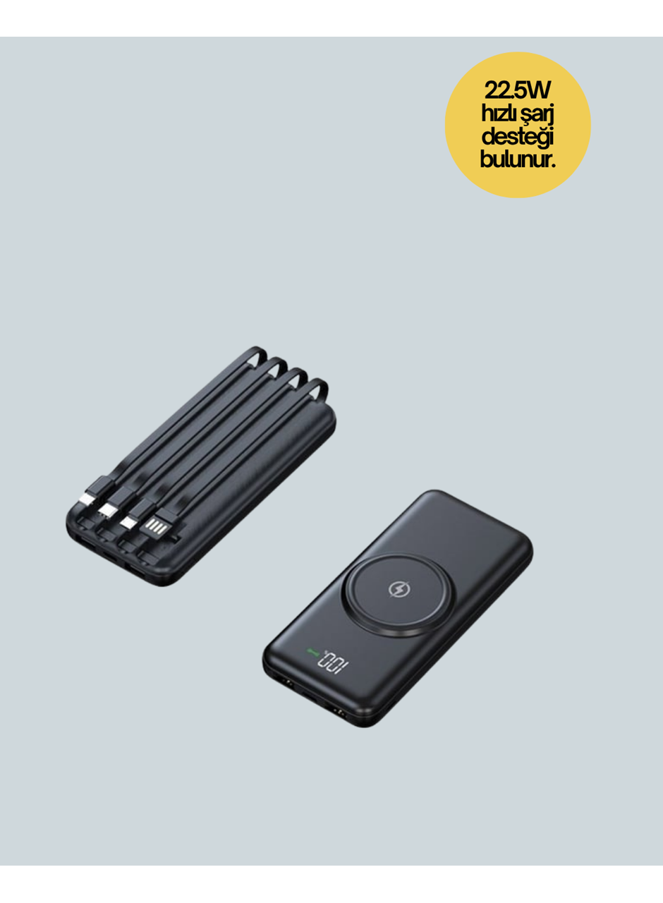 Akıllı Koruma Sistemli Powerbank – Hızlı, Güvenli ve Modern
