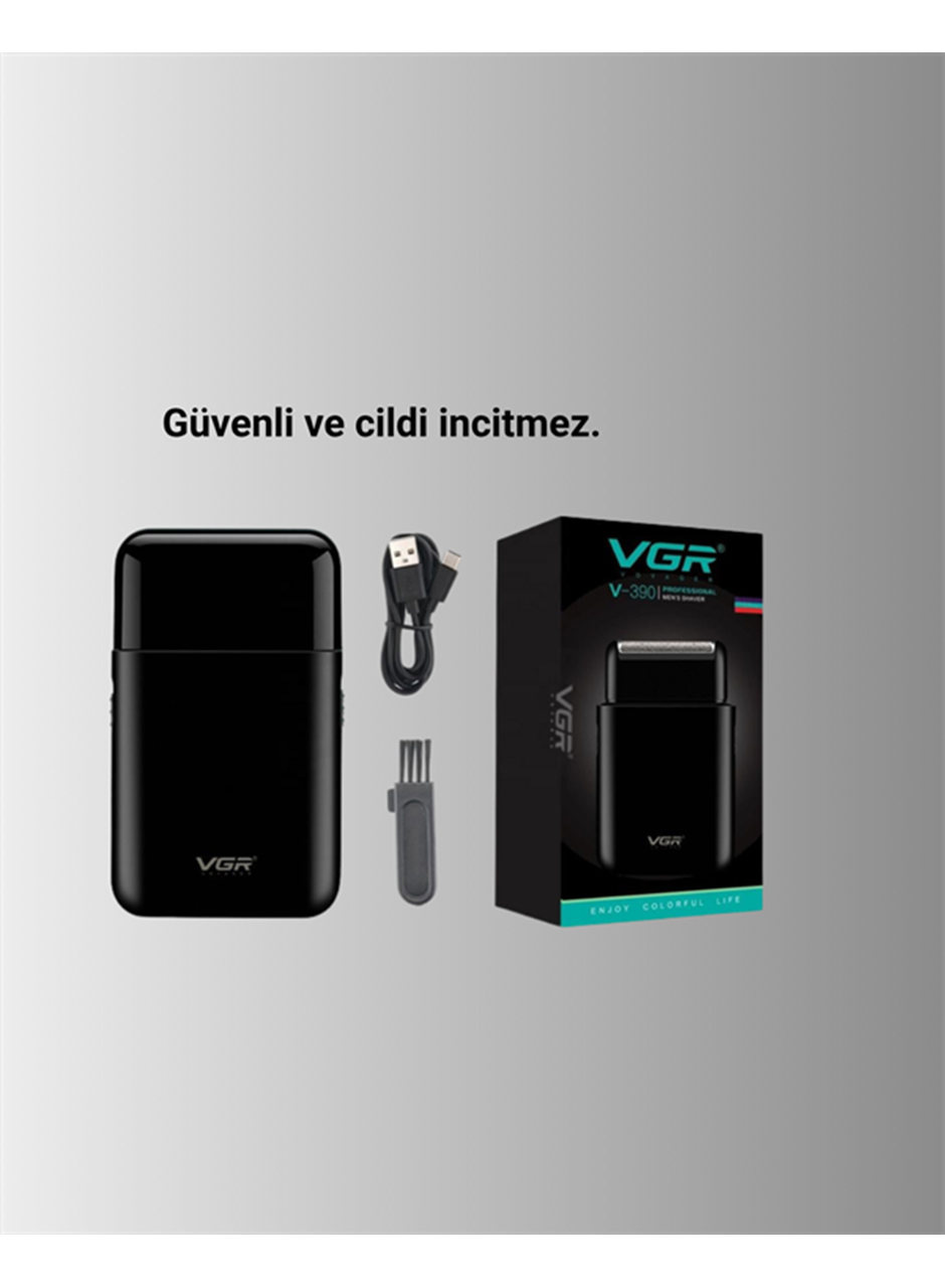 Pistonlu ve Örgülü Ağ Başlıklı Kart Tipi Traş Makinesi – Hafif, Güvenli, USB Şarjlı