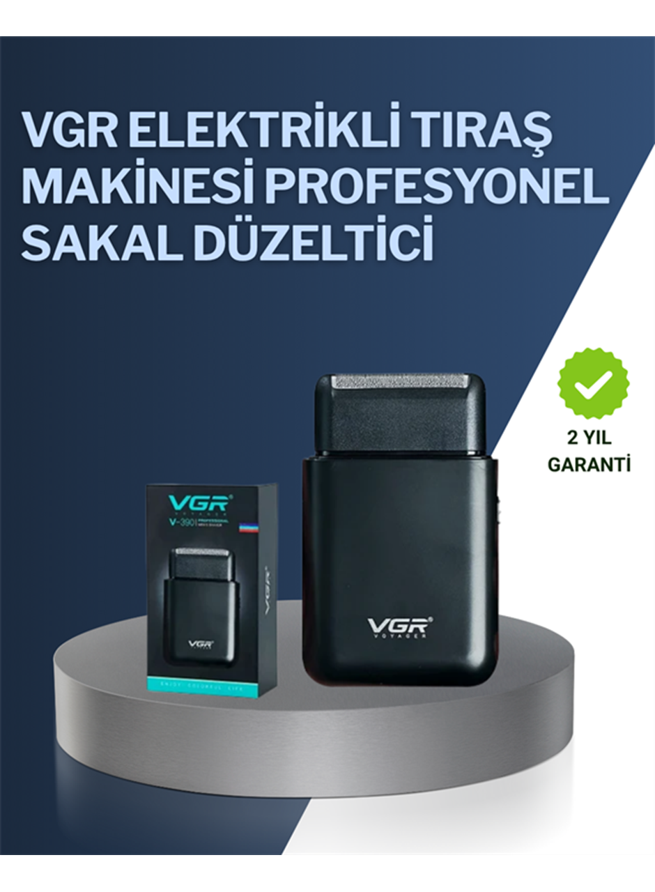 5 W Güçlü USB Şarjlı Sakal Şekillendirici – İki Başlıklı, Su Geçirmez Tasarım