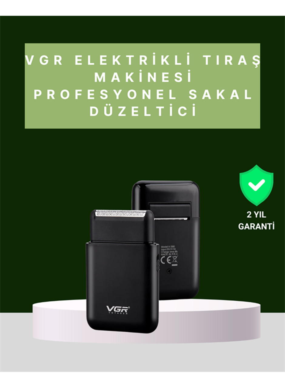 USB Şarjlı Traş Makinesi – Piston + Ağ Başlık, 600 mAh Batarya