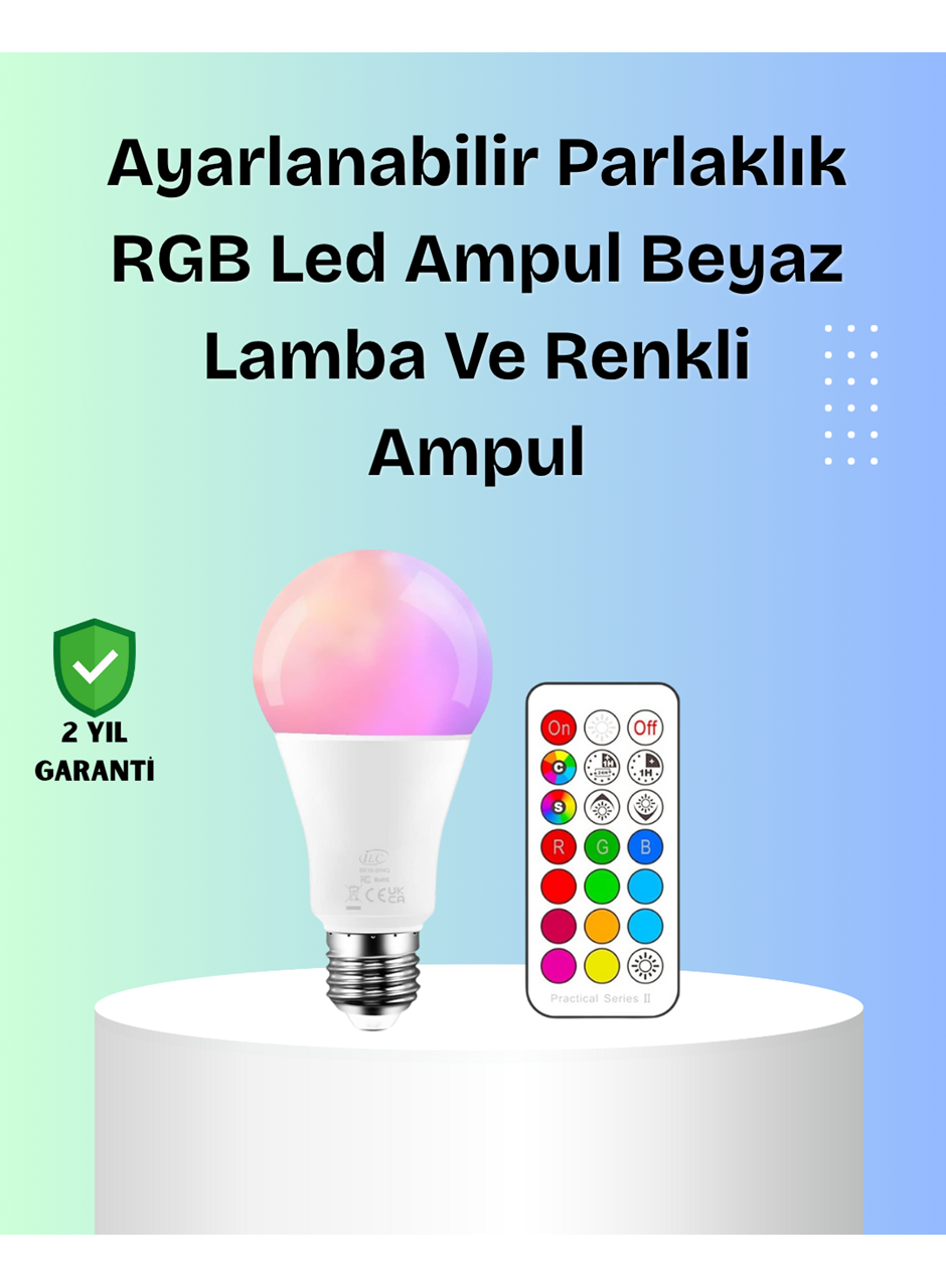 RGBW Teknolojili Akıllı LED Ampul, Zamanlayıcılı